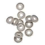 Maxbell 100 Pieces Tibetan Silver Spacer and Stopper Beads Flower for Fashion Jewelry Making 8mm