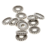 Maxbell 100 Pieces Tibetan Silver Spacer and Stopper Beads Flower for Fashion Jewelry Making 8mm