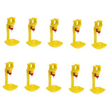Maxbell 10Pcs Poultry Water Drinking Cups- Chicken, Hen - Automatic Drinker Yellow