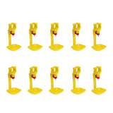 Maxbell 10Pcs Poultry Water Drinking Cups- Chicken, Hen - Automatic Drinker Yellow