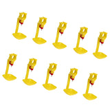 Maxbell 10Pcs Poultry Water Drinking Cups- Chicken, Hen - Automatic Drinker Yellow