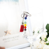 Maxbell Chakra Balancing Keyring Key Chain Energy Yoga Tassel Pendant Collectibles