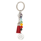 Maxbell Chakra Balancing Keyring Key Chain Energy Yoga Tassel Pendant Collectibles