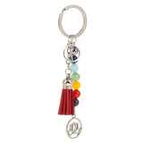 Maxbell Chakra Balancing Keyring Key Chain Energy Yoga Tassel Pendant Collectibles