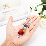 Maxbell Chakra Balancing Keyring Key Chain Energy Yoga Tassel Pendant Collectibles