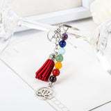 Maxbell Chakra Balancing Keyring Key Chain Energy Yoga Tassel Pendant Collectibles