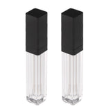 Maxbell 2 Pieces Protable Clear Empty Lipstick Lip Oil Lip Gloss Tubes Lip Balm Bottles 8ML