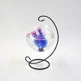 Maxbell 10cm Purple Blue Artificial Plastic Water Plant for Fish Tank Aquarium Decor