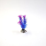 Maxbell 10cm Purple Blue Artificial Plastic Water Plant for Fish Tank Aquarium Decor