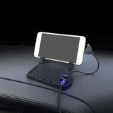 Maxbell Car Charger Phone Holder Non-Slip Silicone Pad Mount Bracket for Android iOS