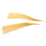 Maxbell 2pcs Gold Tassel Pendants Charms Jewelry Craft Making DIY