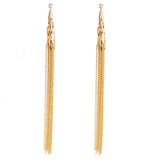 Maxbell 2pcs Gold Tassel Pendants Charms Jewelry Craft Making DIY