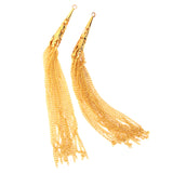 Maxbell 2pcs Gold Tassel Pendants Charms Jewelry Craft Making DIY