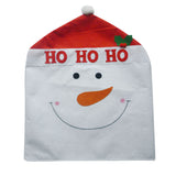 Maxbell Adorable Snowman Christmas Kitchen Dining Table Chair Back Cover 60x50CM