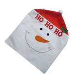 Maxbell Adorable Snowman Christmas Kitchen Dining Table Chair Back Cover 60x50CM