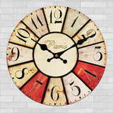 Maxbell Vintage Wall Clock Rustic Shabby Chic Home Kitchen Wooden 30cm Decor #16