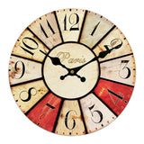 Maxbell Vintage Wall Clock Rustic Shabby Chic Home Kitchen Wooden 30cm Decor #16