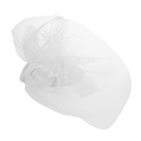 Maxbell Hot Women Mini Top Hat Feather Fancy Dress Burlesque Halloween Costume White