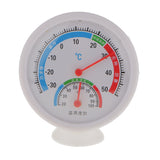 Maxbell Round Mini Indoor Outdoor Wet Hygrometer Humidity Thermometer Temp Temperature Meter White