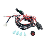 Maxbell Universal 12V 40A Car Fog Light Wiring Harness Kit Loom For LED Work Driving Light Bar With Fuse And Relay Switch