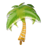 Maxbell 1Pc Green Palm Tree Golden Hawaiian Beach Party Balloon Bday Wedding Decor