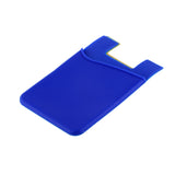 Maxbell Silicone Wallet Credit ID Card Adhesive Holder Case for Smart Phone Blue