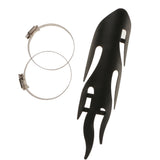 Maxbell Flame Exhaust Muffler Pipe Heat Shield Cover Guard For Harley Cruise Black