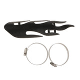 Maxbell Flame Exhaust Muffler Pipe Heat Shield Cover Guard For Harley Cruise Black