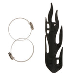 Maxbell Flame Exhaust Muffler Pipe Heat Shield Cover Guard For Harley Cruise Black