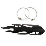 Maxbell Flame Exhaust Muffler Pipe Heat Shield Cover Guard For Harley Cruise Black
