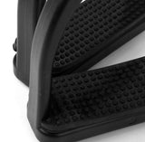 Maxbell 1 Pair Safety Plastic Stirrups Horse Riding Equestrian Black Rubber Treads