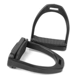 Maxbell 1 Pair Safety Plastic Stirrups Horse Riding Equestrian Black Rubber Treads