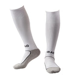 Maxbell 1 Pair Kids Towel Bottom Football Soccer Training Socks Team Socks - White