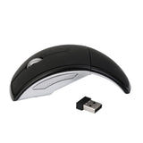 Maxbell Generic Laptop PC 2.4GHz Wireless Foldable Folding Arch Optical Mouse USB Mice Black