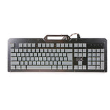 Maxbell 104 Keys K-26 Ergonomic Backlit Gaming Mechanical USB Wired Keyboard Silver