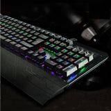 Maxbell 104 Keys K-26 Ergonomic Backlit Gaming Mechanical USB Wired Keyboard Silver