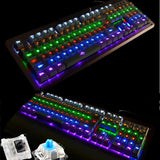 Maxbell 104 Keys K-26 Ergonomic Backlit Gaming Mechanical USB Wired Keyboard Silver