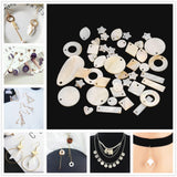 Maxbell 12 Pieces Freshwater Shell Charm Beads 2 Shapes fit Jewelry Necklace Pendant Bracelet DIY