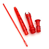 Maxbell Durable 8-hole Translucent Recorder Clarinet for Kids Musical Toy 329mm Red