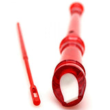 Maxbell Durable 8-hole Translucent Recorder Clarinet for Kids Musical Toy 329mm Red