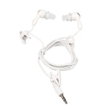 Maxbell 3.5mm In-Ear Sport Waterproof Swimming Diving Swivel Clip Earbud Earphone Headset Stereo Headphones Kit For MP3 MP4 iPod Player  White