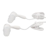 Maxbell 3.5mm In-Ear Sport Waterproof Swimming Diving Swivel Clip Earbud Earphone Headset Stereo Headphones Kit For MP3 MP4 iPod Player  White