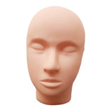 Maxbell Silicone Training Mannequin Manikin Head Eyelash Extension Makeup Massage Practice Model