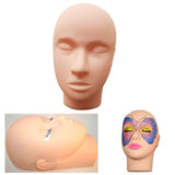 Maxbell Silicone Training Mannequin Manikin Head Eyelash Extension Makeup Massage Practice Model