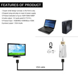 Maxbell 1080P HD HDMI Female to VGA Male Video Adapter for HDTV PC Projector Monitor