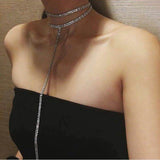 Maxbell Luxury Statement Chokers Necklaces for Women Chunky Neck Accessories Silver