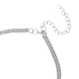 Maxbell Luxury Statement Chokers Necklaces for Women Chunky Neck Accessories Silver