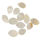 Maxbell 12 Pieces MOTHER OF PEARL Shell Charm Beads Large&Small Oval for Jewelry Pendant Making