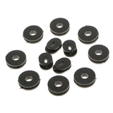 Maxbell 12pcs Bracket Side Cover Grommet for Motorcycle Car GS125 Black