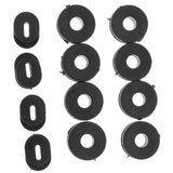 Maxbell 12pcs Bracket Side Cover Grommet for Motorcycle Car GS125 Black